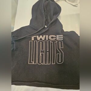 Black TWICE Lights Hoodie